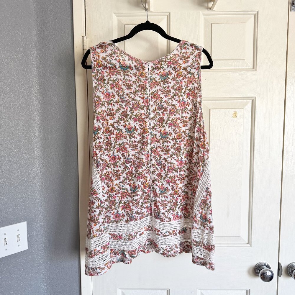 Lucky Brand Floral Top Size 2x
